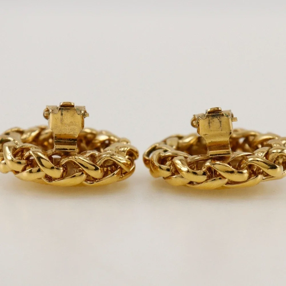 CHANEL Authentic Gold Earrings - Picture 6 of 9